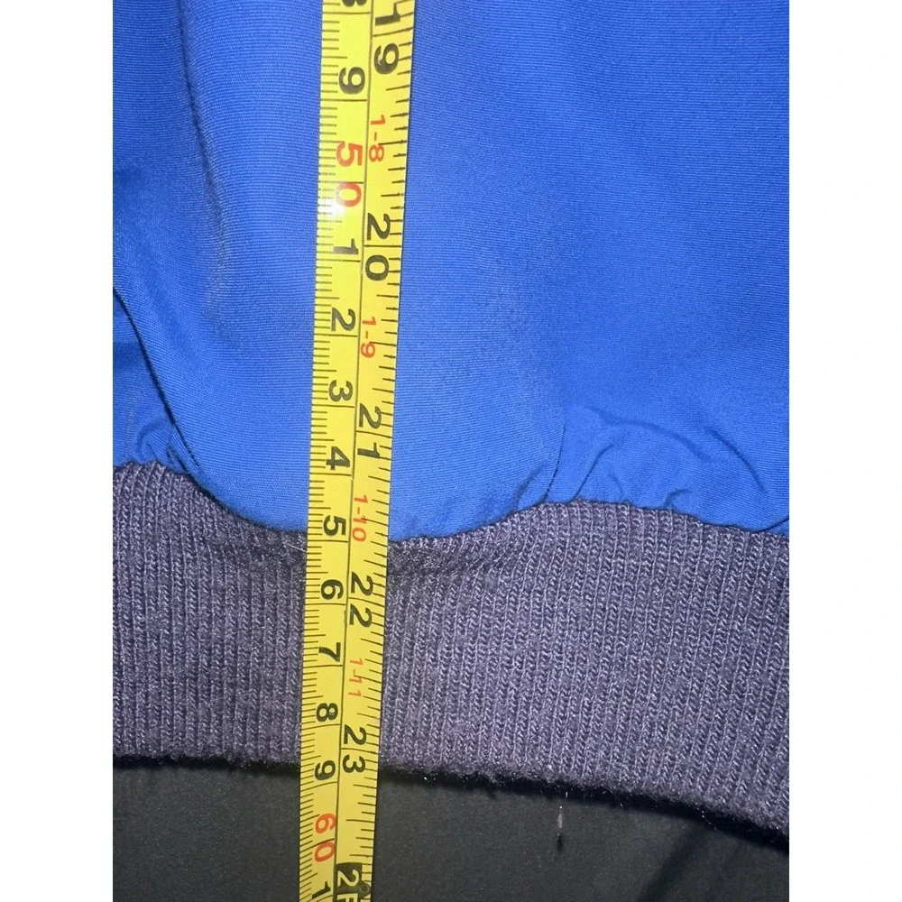 Vintage Woolrich Full Zip‎ Size Medium Blue Fleece Lined Bomber Jacket